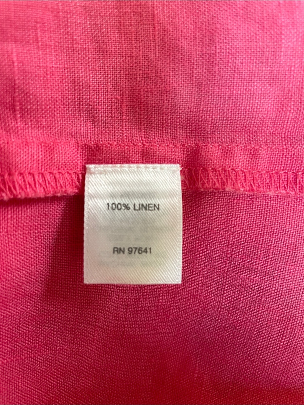 J.Jill Love Linen 100% Linen Sunwashed Pink Sleeveless Shift Dress Pockets Small - Picture 8 of 8